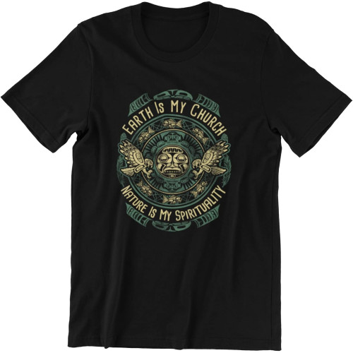 XIKANGGMEI Earth is My Church, Nature is My Spirit - Printed T-Shirt Greenpeace World XIKANGGMEI Earth is My Church, Nature is My Spirit - Printed T-Shirt Greenpeace World