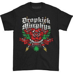 XIKANGGMEI Dropkick Murphys Men's Rose Tattoo Tee T-Shirt Black XIKANGGMEI Dropkick Murphys Men's Rose Tattoo Tee T-Shirt Black