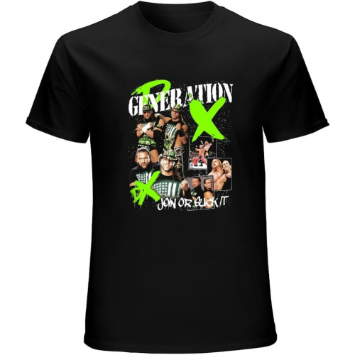 D Generation X Men's Black T-Shirt Unisex Cotton Tee D Generation X Men's Black T-Shirt Unisex Cotton Tee