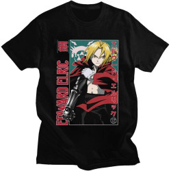 Edward Elric T Shirt Men Cotton Leisure T-Shirt Short Sleeved Japanese Anime Manga Brotherhood Tee Clothing_011 Edward Elric T Shirt Men Cotton Leisure T-Shirt Short Sleeved Japanese Anime Manga Brotherhood Tee Clothing_011