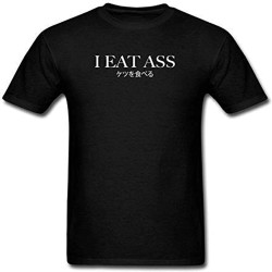 Filthy Frank I Eat Ass Men's T-Shirt Black Graphic Unisex Tee Shirt