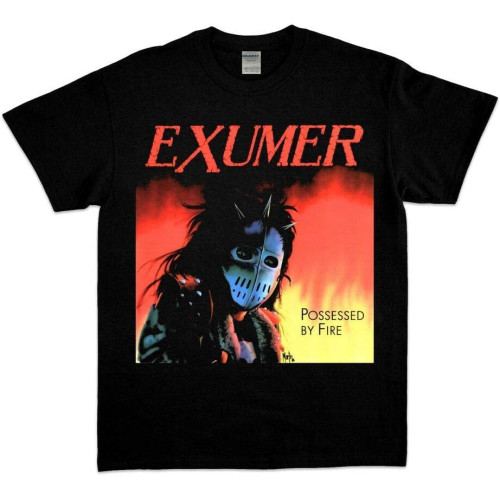 POLDBBs exumer Possessed by fire Thrash Metal Band Men's Black t Shirt Size s to 2XL POLDBBs exumer Possessed by fire Thrash Metal Band Men's Black t Shirt Size s to 2XL