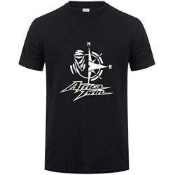 POLDBBs Africa Twin Motorcycle Printed T-Shirt Graphic Tee Men Shirt Black L POLDBBs Africa Twin Motorcycle Printed T-Shirt Graphic Tee Men Shirt Black L