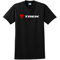 POLDBBs Trek Bicycle Mountain Bike Road Cycling Race MTB Printed T-Shirt Graphic Tee Men Shirt Black S