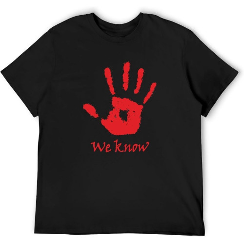 POLDBBs Elder Scrolls T Shirt We Know Dark Brotherhood T-Shirt Cotton Graphic Tee Shirt Short Sleeves Casual Male Cute Tshirt POLDBBs Elder Scrolls T Shirt We Know Dark Brotherhood T-Shirt Cotton Graphic Tee Shirt Short Sleeves Casual Male Cute Tshirt