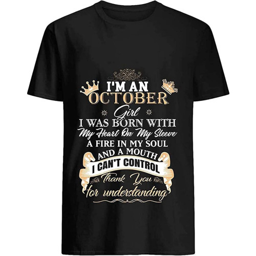 POLDBBs I m an October Girl 77 T Shirt for Men POLDBBs I m an October Girl 77 T Shirt for Men