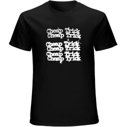 Cheap Trick Repeat T-Shirt Graphics Tee Black Tee Shirt Cheap Trick Repeat T-Shirt Graphics Tee Black Tee Shirt