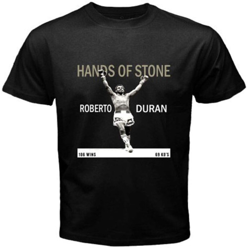 POLDBBs Roberto Duran Hands of Stone Boxing Legend Men's Black T-Shirt Size S to 3XL POLDBBs Roberto Duran Hands of Stone Boxing Legend Men's Black T-Shirt Size S to 3XL