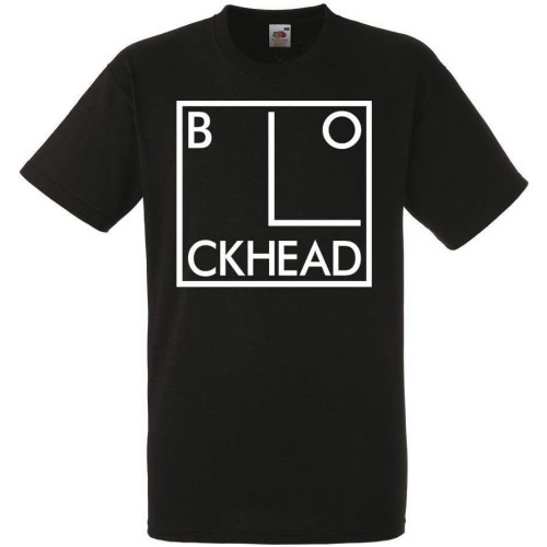 The Blockheads Logo Mens Black Rock T-Shirt New S-XXXL
