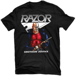 POLDBBs Razor Shotgun Justice T-Shirt New! Relapse Records TS4391 Black POLDBBs Razor Shotgun Justice T-Shirt New! Relapse Records TS4391 Black