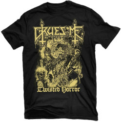 POLDBBs Gruesome Twisted Horror T-Shirt New! Relapse Records TS4615 Black