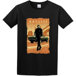Bullitt Fishinger Harajuku Gift Graphic T-Shirt Black Men's Tee Bullitt Fishinger Harajuku Gift Graphic T-Shirt Black Men's Tee