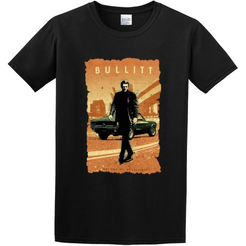 Bullitt Fishinger Harajuku Gift Graphic T-Shirt Black Men's Tee Bullitt Fishinger Harajuku Gift Graphic T-Shirt Black Men's Tee