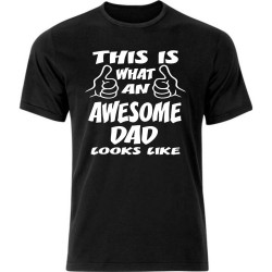 Awesome Dad T Shirt Black Awesome Dad T Shirt Black