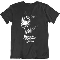 American Werewolf in London T Shirt Horror Vintage Mens Tee American Werewolf in London T Shirt Horror Vintage Mens Tee