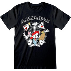 - Chequered Logo Unisex Large T-Shirt - Black