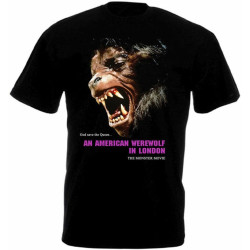 an American Werewolf in London v.3 T Shirt Black Movie Poster an American Werewolf in London v.3 T Shirt Black Movie Poster