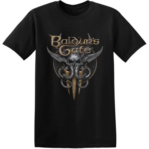 Baldurs Gate 3 Shirt Fantasy Role Playing Video Game Black White T-Shirt