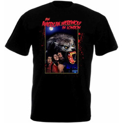 an American Werewolf in London v.1 T Shirt Black Movie Poster an American Werewolf in London v.1 T Shirt Black Movie Poster