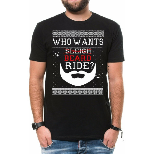 Beard Ride Ugly Christmas Sweater Funny Christmas Party T-Shirt Beard Ride Ugly Christmas Sweater Funny Christmas Party T-Shirt