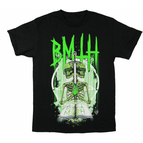 Double Skeleton Black T Shirt New Official Band Merch Double Skeleton Black T Shirt New Official Band Merch