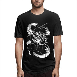 Demon Kimetsu no Yaiba Tomioka Giyuu Short Sleeve Cotton T-Shirts for Men Demon Kimetsu no Yaiba Tomioka Giyuu Short Sleeve Cotton T-Shirts for Men