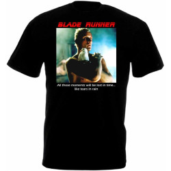 Blade Runner v35 T Shirt Black Movie Poster