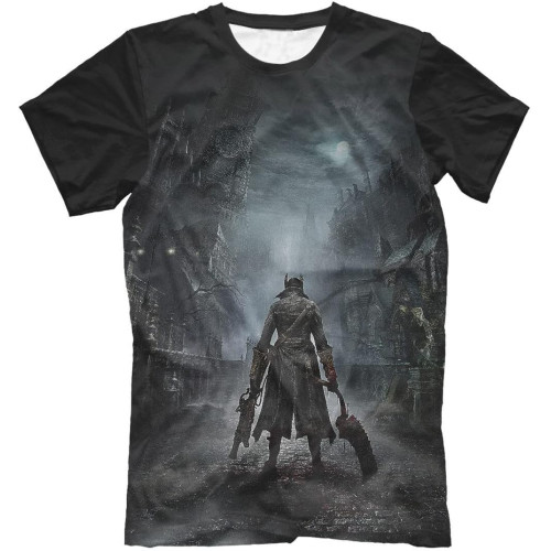 Bloodborne T-Shirt Action Role-Playing Game tee Bloodborne T-Shirt Action Role-Playing Game tee