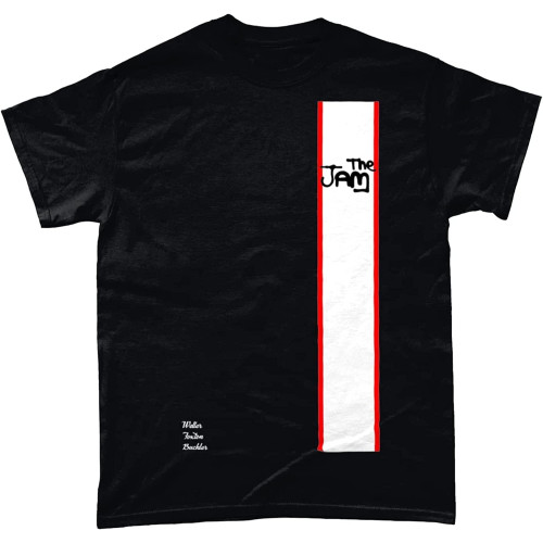 The Jam Paul Weller Mod Modfather Rot Wei Gestreift Mdchen T-Shirts Black