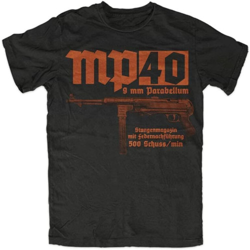 MP40 T-Shirt MP 40, MP44, MG 42, Army, Military Men's MP40 T-Shirt MP 40, MP44, MG 42, Army, Military Men's