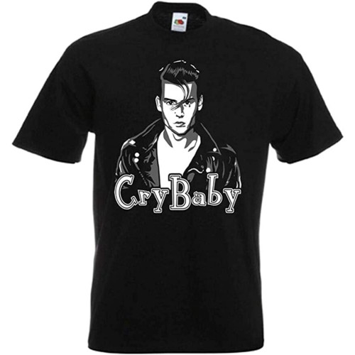 Almt Cry Baby Johnny Depp John Waters Retro Movie T Shirt Black Almt Cry Baby Johnny Depp John Waters Retro Movie T Shirt Black