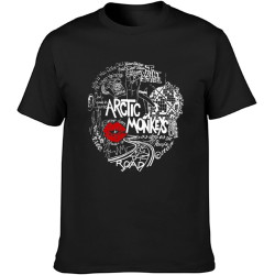 Artic Monkeys Poster Mens Black T-Shirt Artic Monkeys Poster Mens Black T-Shirt