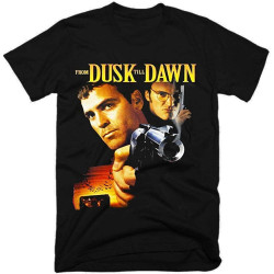 from Dusk Till Dawn T-Shirt Graphic Top Printed Shirt Short-Sleeve Tee Mens Black from Dusk Till Dawn T-Shirt Graphic Top Printed Shirt Short-Sleeve Tee Mens Black