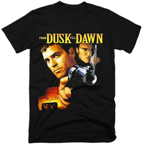 from Dusk Till Dawn T-Shirt Graphic Top Printed Shirt Short-Sleeve Tee Mens Black from Dusk Till Dawn T-Shirt Graphic Top Printed Shirt Short-Sleeve Tee Mens Black