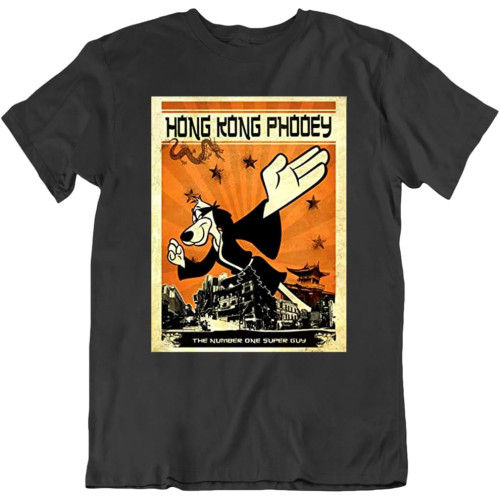 Hong Kong Phooey Number One Super Guy T-Shirt Men Women Unisex Gift New from US Black