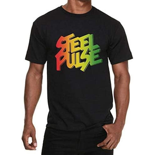 Steel Pulse Shirt Roots Reggae Musical Band Black Steel Pulse T-Shirt S-2Xl Black