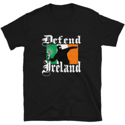Tshirt t-Shirt Defend Ireland Ireland Irish Army Republican Revolution Black Tshirt t-Shirt Defend Ireland Ireland Irish Army Republican Revolution Black
