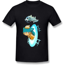 Wakfu Raider Logo Crew Neck Men Tees Black Wakfu Raider Logo Crew Neck Men Tees Black