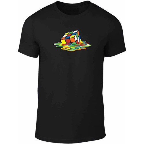 Rubix Cube Men's T Shirt - Comedy Sheldon T-Shirt Funny Big Bang Theory TBBT tee Black Rubix Cube Men's T Shirt - Comedy Sheldon T-Shirt Funny Big Bang Theory TBBT tee Black