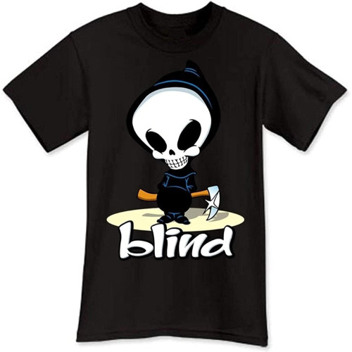 Fashion Blind Skateboard Logo Sport Black Men's T-Shirt Size S-3XL Black XS Black Fashion Blind Skateboard Logo Sport Black Men's T-Shirt Size S-3XL Black XS Black