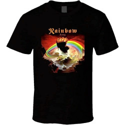 Rainbow Rising Rock N Roll Heavy Metal Music Band T Shirt Black Rainbow Rising Rock N Roll Heavy Metal Music Band T Shirt Black