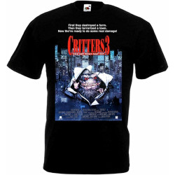 Critters 3 Movie Poster T Shirt Black Black Black