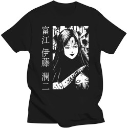 Junji Ito Harajuku Tomie Manga t Shirts Horror Cartoon Men Streetwear Autumn Oversized Sleeve Hooded Sweatshirts Black Junji Ito Harajuku Tomie Manga t Shirts Horror Cartoon Men Streetwear Autumn Oversized Sleeve Hooded Sweatshirts Black