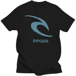 Mens Clothing Rip Tee Curl Threaded T-Shirt Black Mens Black