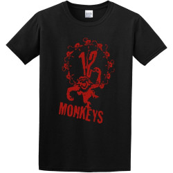 12 Monkeys Logo Printed Casual Basic Graphic Top Printed Shirt Short Sleeve Tee Mens T Shirt 12 Monkeys Logo Printed Casual Basic Graphic Top Printed Shirt Short Sleeve Tee Mens T Shirt