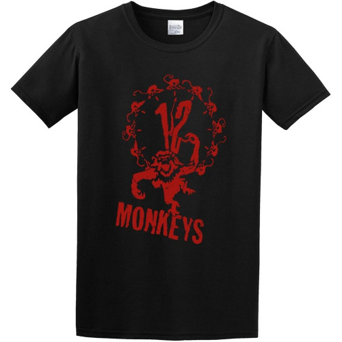 12 Monkeys Logo Printed Casual Basic Graphic Top Printed Shirt Short Sleeve Tee Mens T Shirt 12 Monkeys Logo Printed Casual Basic Graphic Top Printed Shirt Short Sleeve Tee Mens T Shirt