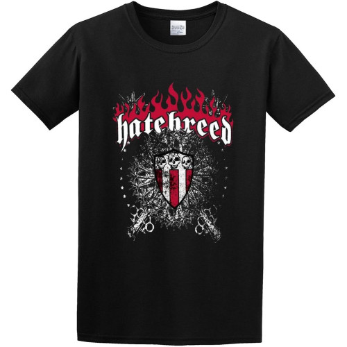 Hatebreed Skull and Maces T-Shirt Funny Tee Graphic Mens Shirt