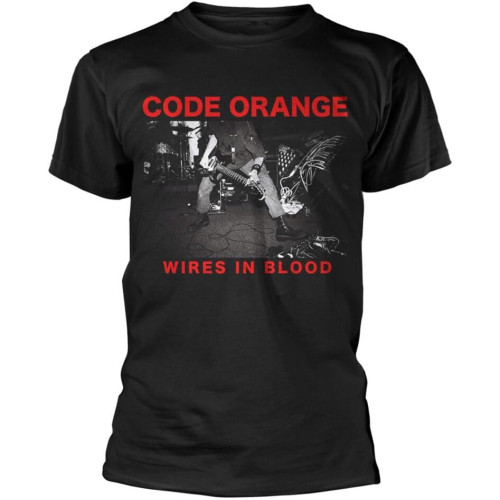 Code Orange Wires in Blood T-Shirt Short Sleeve Top Graphic Tee Printed T-Shirt for Men Code Orange Wires in Blood T-Shirt Short Sleeve Top Graphic Tee Printed T-Shirt for Men