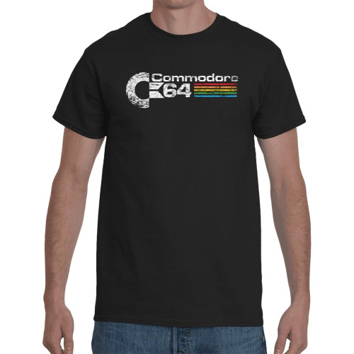 Commodore 64 T Shirt Graphic Top Printed Tee Mens Shirt Commodore 64 T Shirt Graphic Top Printed Tee Mens Shirt