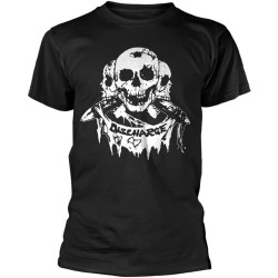 Discharge 3 Skulls T-Shirt for Mens T-Shirt